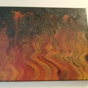 Acrylic pour painting
